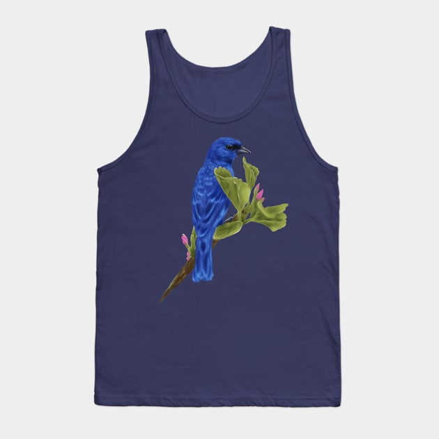 Indigo Bunting Tank Top by Jarrodjvandenberg